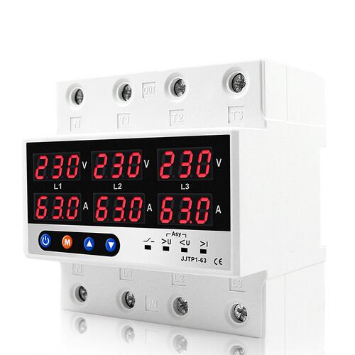 三相四线过欠压保护器63A/100A限流器AC220V