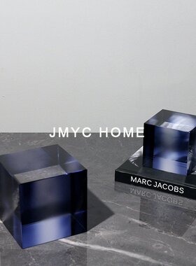 极简正方立体摆件软装饰品家居创意客厅茶几书房样板房售楼处摆设
