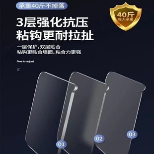 粘钩强力粘贴挂钩免打孔无痕承重粘胶透明收纳用挂钩无痕强力粘钩