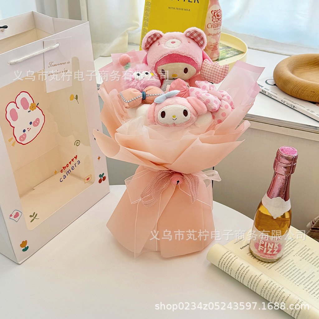女神节创意礼物玩偶花束卡通公仔花束生日毕业情人节礼物