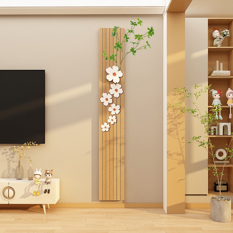 极速电视机背景大白墙面装饰画挂件贴自粘2025新款改W造客厅玄关