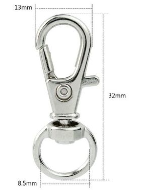 极速50 Pcs Swivel Clasps Lanyard Snap Hook,OMetal Swivel Lan
