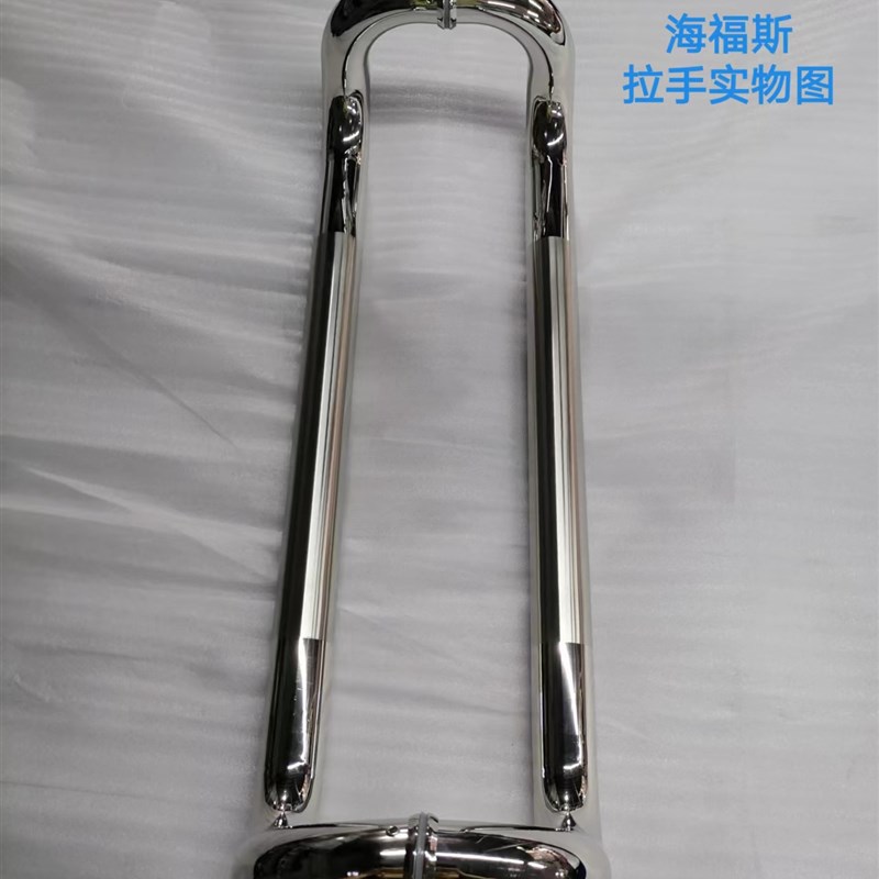 极速304加f厚玻璃门拉手不锈钢弯型大拉手有无框玻璃门C型对装推