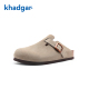 半拖休闲一脚蹬拖鞋 侯明昊同款 Khadgar软木勃肯鞋 女懒人博肯情侣