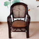 家用藤编休闲藤椅子植物藤手工编织客厅阳台扶手椅餐椅办公写字椅