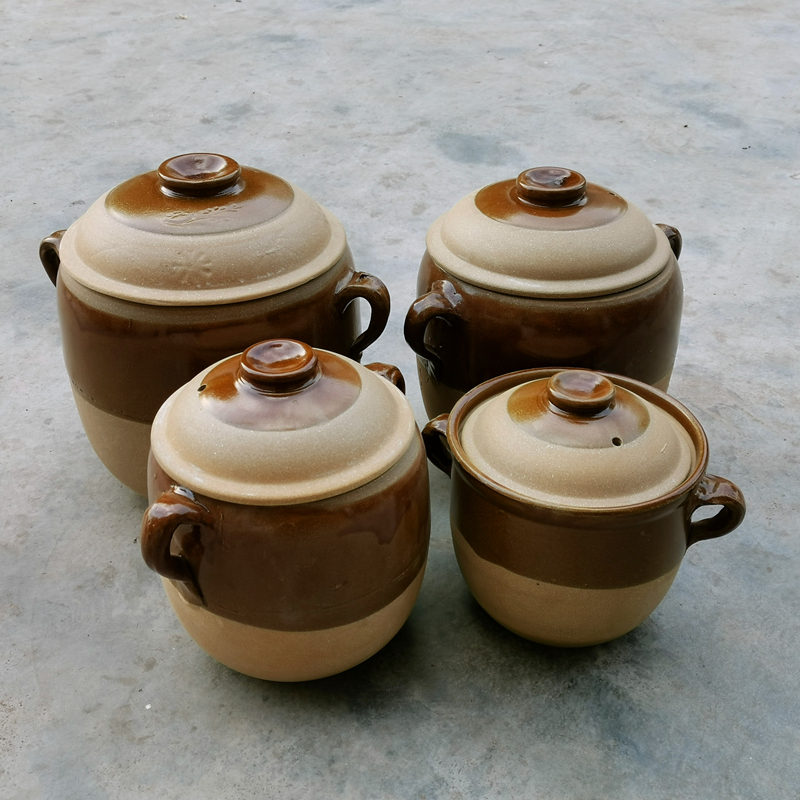 老式土瓦罐煨汤家用土沙罐土吊子砂锅传统粗土砂锅土泥瓦罐土陶