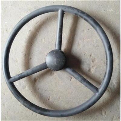 三叉方向转向盘农用车方向盘总成四轮拖拉机配件单键大孔小孔.