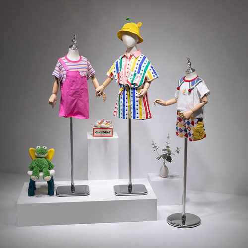 儿童模特道具半身人台服装店男女小童模全身童装店模特人偶展示架