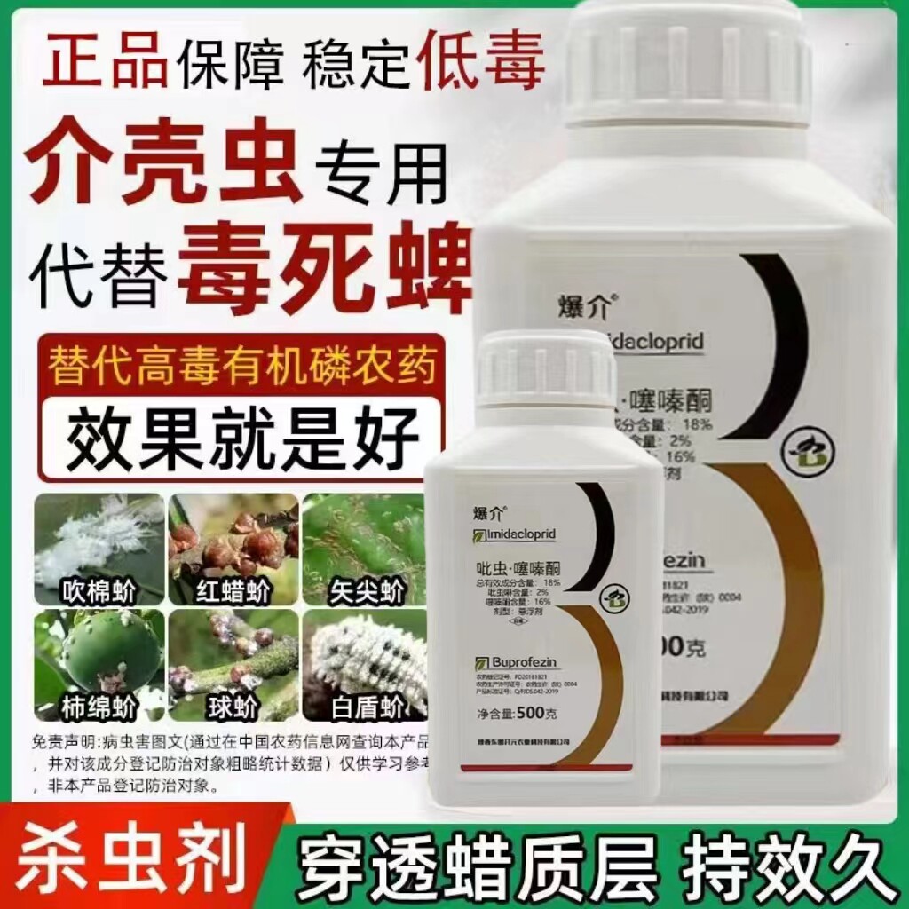 农药吡虫噻嗪酮介壳虫专用杀虫剂蚧壳虫毒死虫蜱噻嗪蚧壳虫梨木虱
