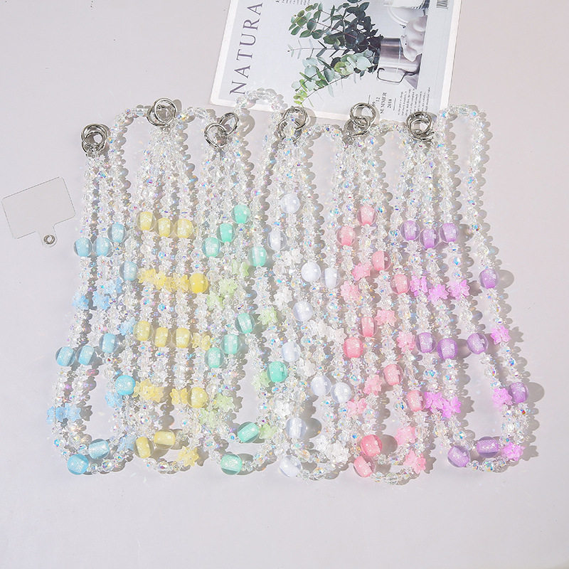 手机链挂饰斜挎手机链卡通可爱多色水晶串珠手机链手机挂绳包包链,节庆用品/礼品,手机链,淘宝优惠券,粉丝福利购,淘宝优惠卷