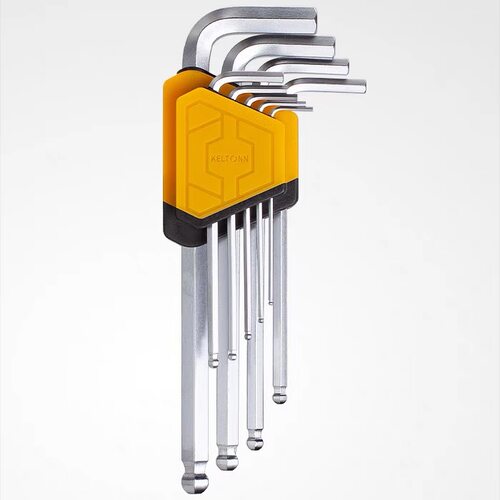 锴达工具内六角扳手六角匙加硬亚光加长特长九件套KT6003/KT6006