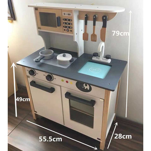 过家家厨房木质仿真厨具男女孩木制做饭煮饭3 儿童豪华版 高档新款