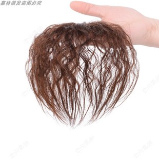 快速发货头顶卷发补发p片女全真发中老年短发遮白发增发量假发盖