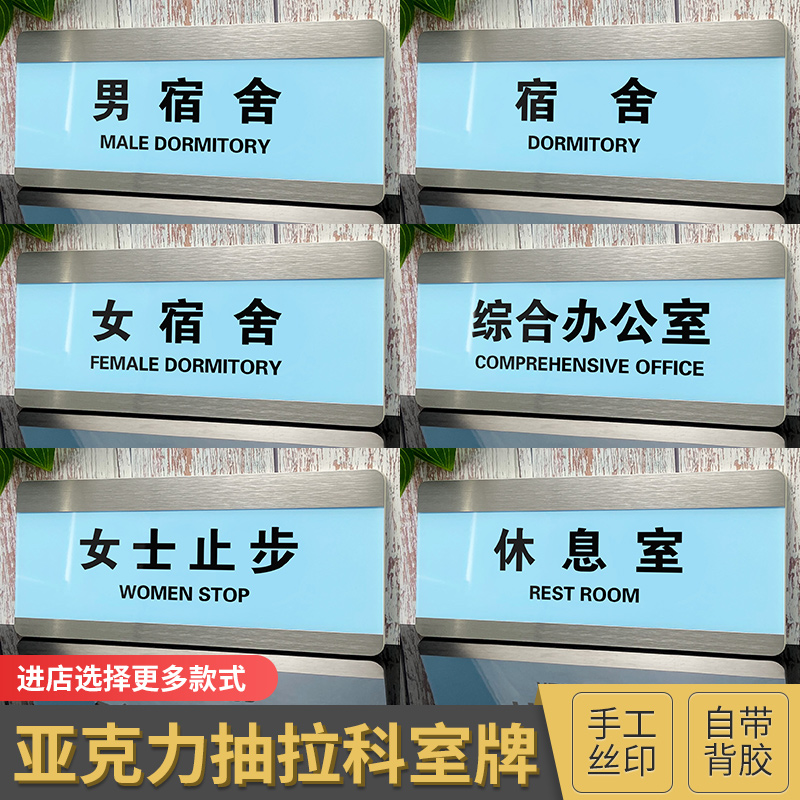 现货速发工厂宿舍门牌室标识牌综合办公室提示牌配电房操作间标牌