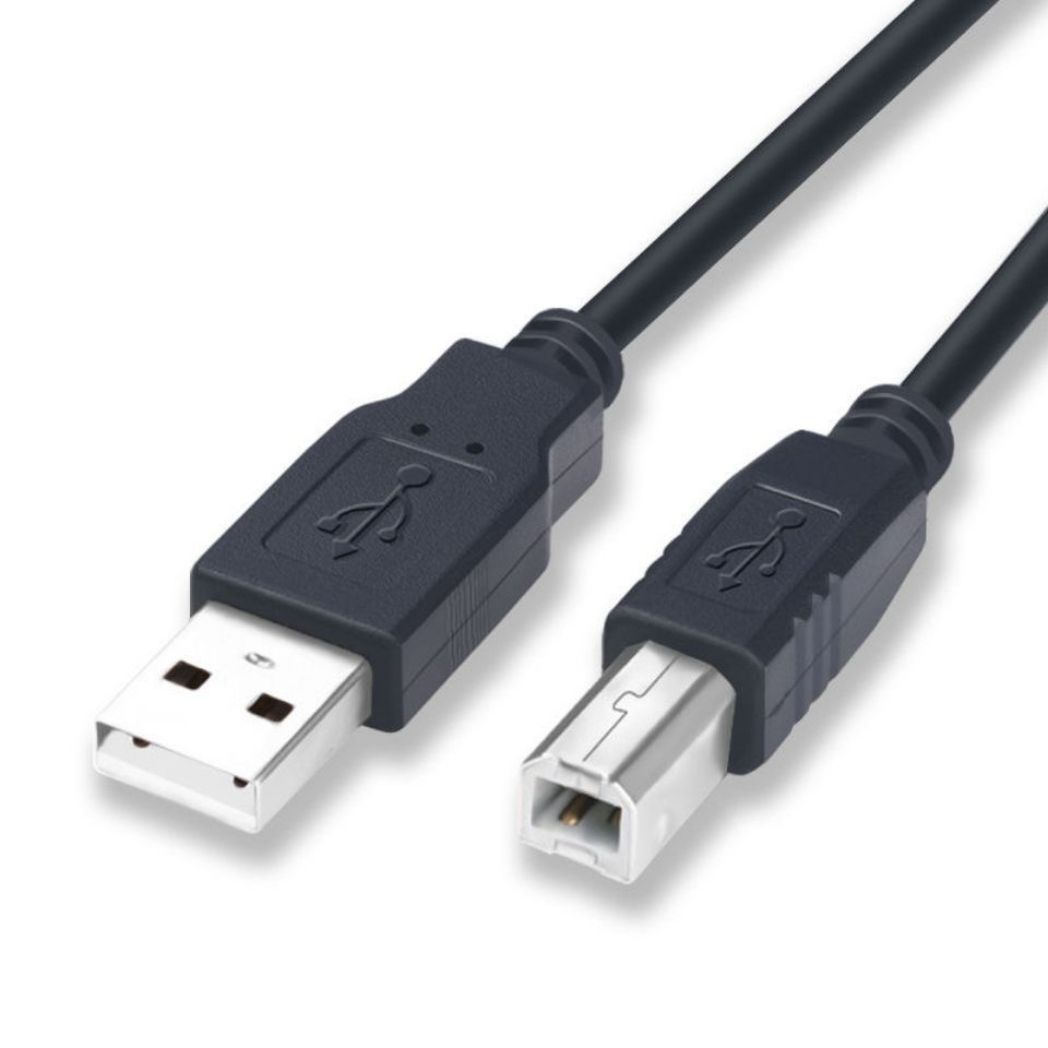 适用汉印N31 N41BT D35 D45快递面单打印机电脑加长USB方口数据线