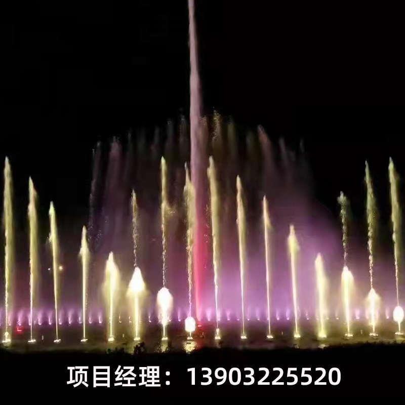 承揽广场音乐喷泉水景旱喷喷头设备鱼池控制生产水幕电影制作厂家