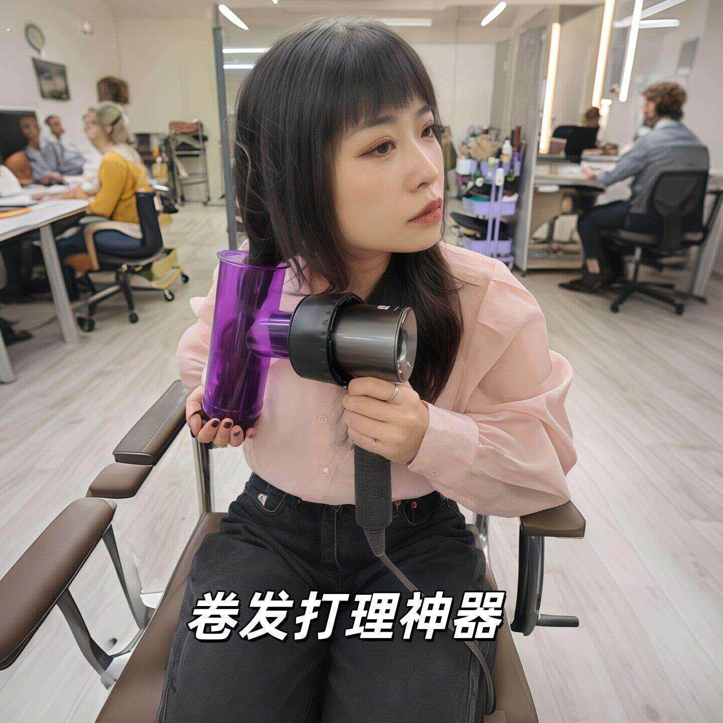 卷发神器吹风机卷发烘干罩大号龙卷风卷发器烫发风筒懒人造型打理