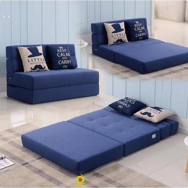 可折叠沙发榻榻米网红款单双人1.5米小户型多功能两用懒人沙发床