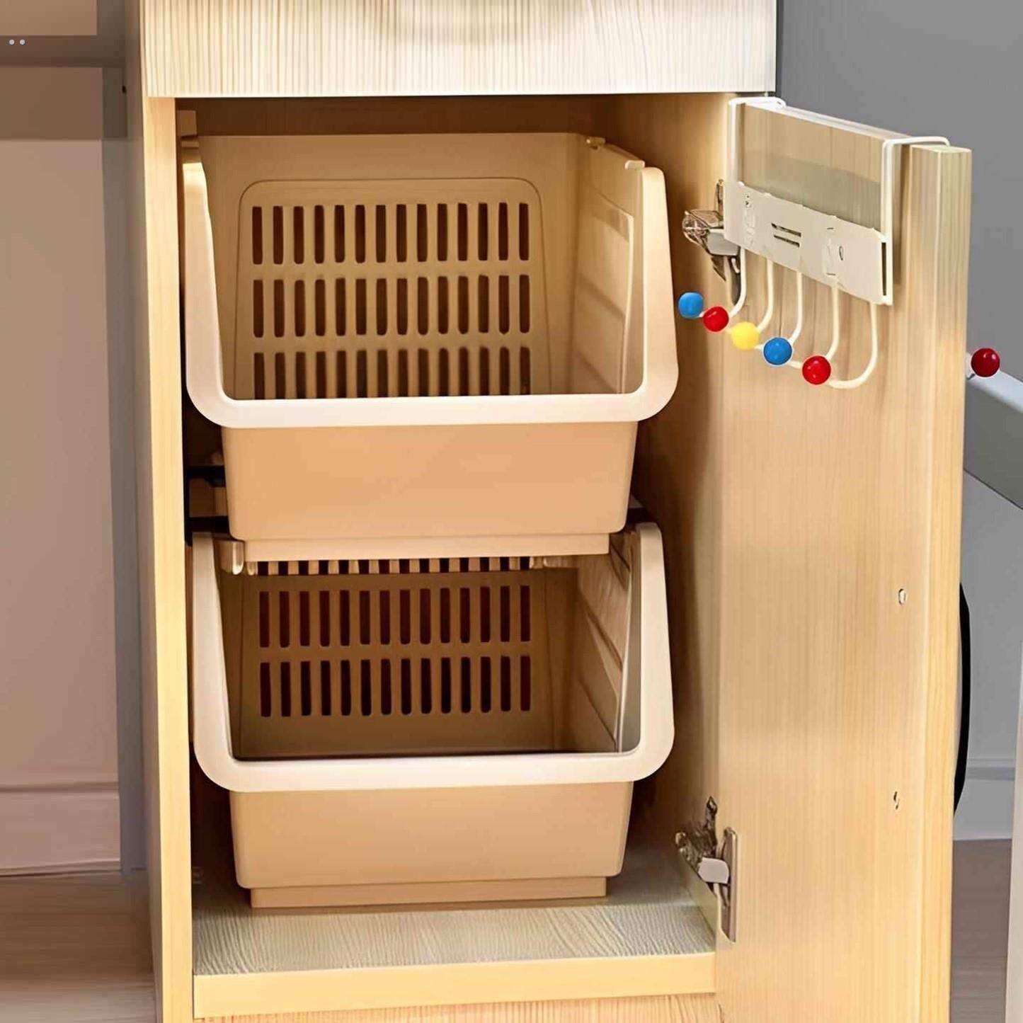 主机柜分层收纳神器零食置物架学生宿舍好物深柜柜子分层架收纳架