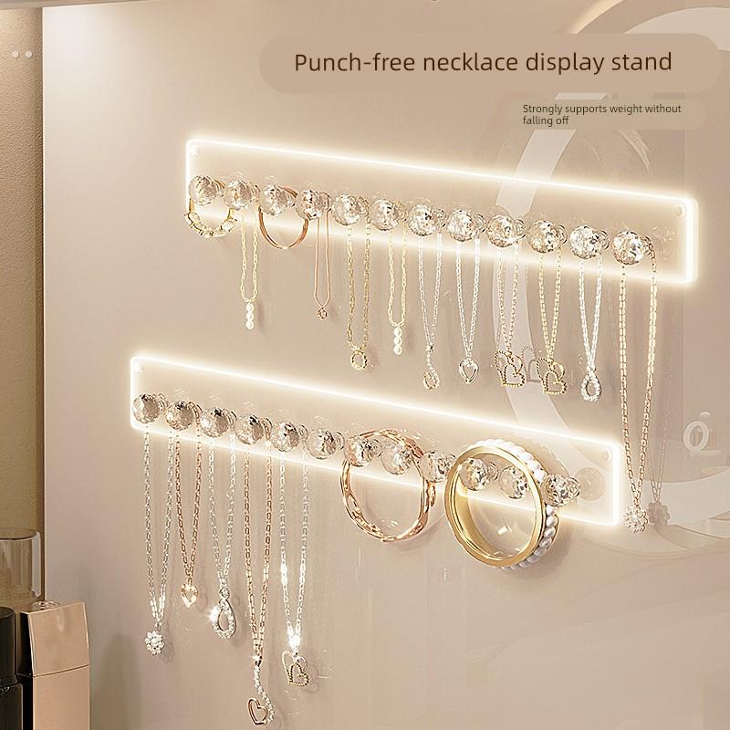 项炼展示架压克力壁挂墙上饰品高级首饰免打孔收纳手串手架