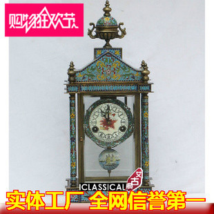 古典钟表 钟表 欧式 景泰蓝机械钟 仿古钟表 铜铸钟表