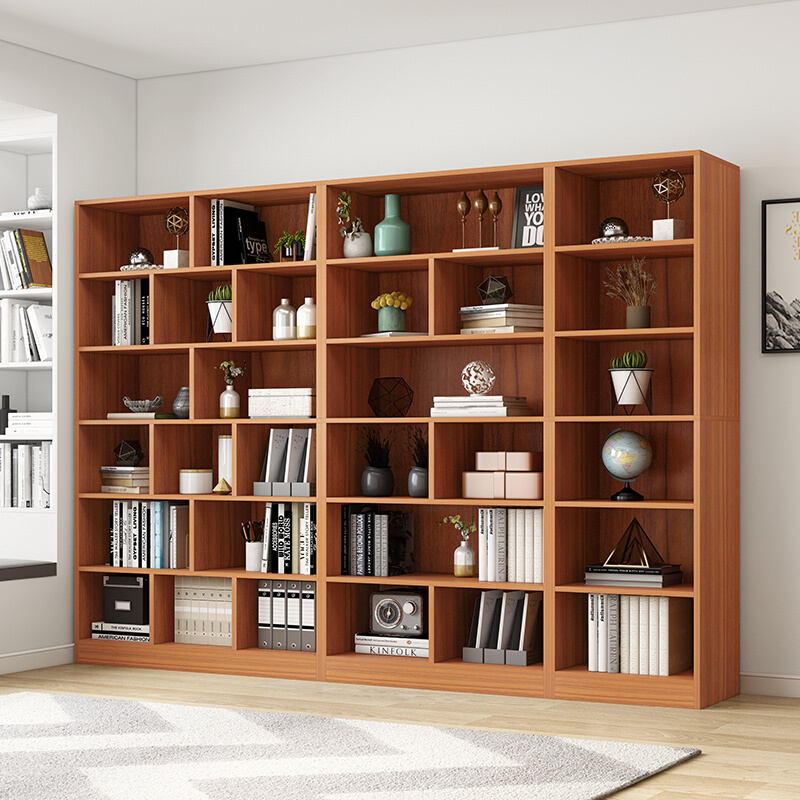 定制书架置物架学生落地客厅组合书橱书房格子柜简约现代家用收纳