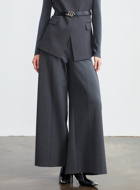 姚领YAOLY灰色长裤829M40182