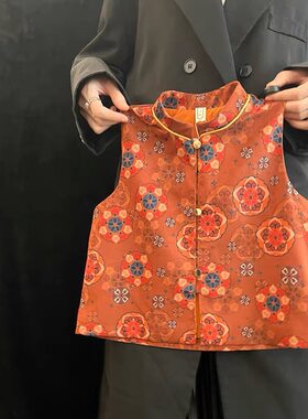 新中式男女童汉服马甲摄影服装儿童艺术国风敦煌过年唐装写真拍摄