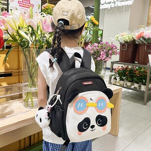超火幼儿园熊猫书包男孩儿童女小学生宝宝一年级2025年新背包超轻