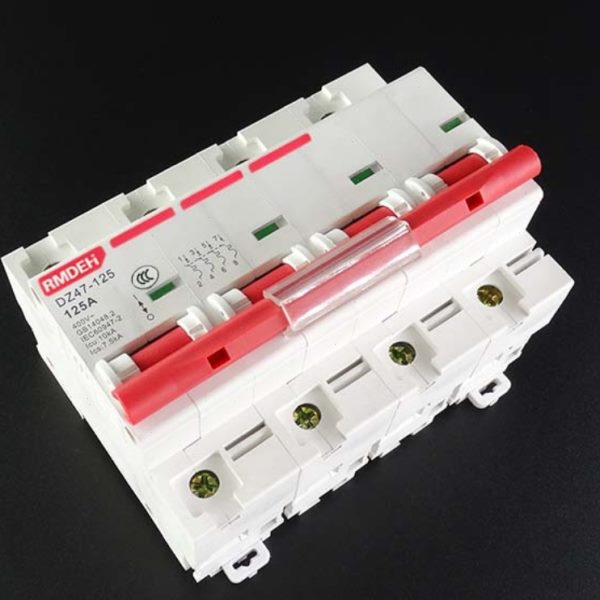 空气开关DZ47 4P 80A 100A 125A 3P+N 380V三相四线断路器空开63A