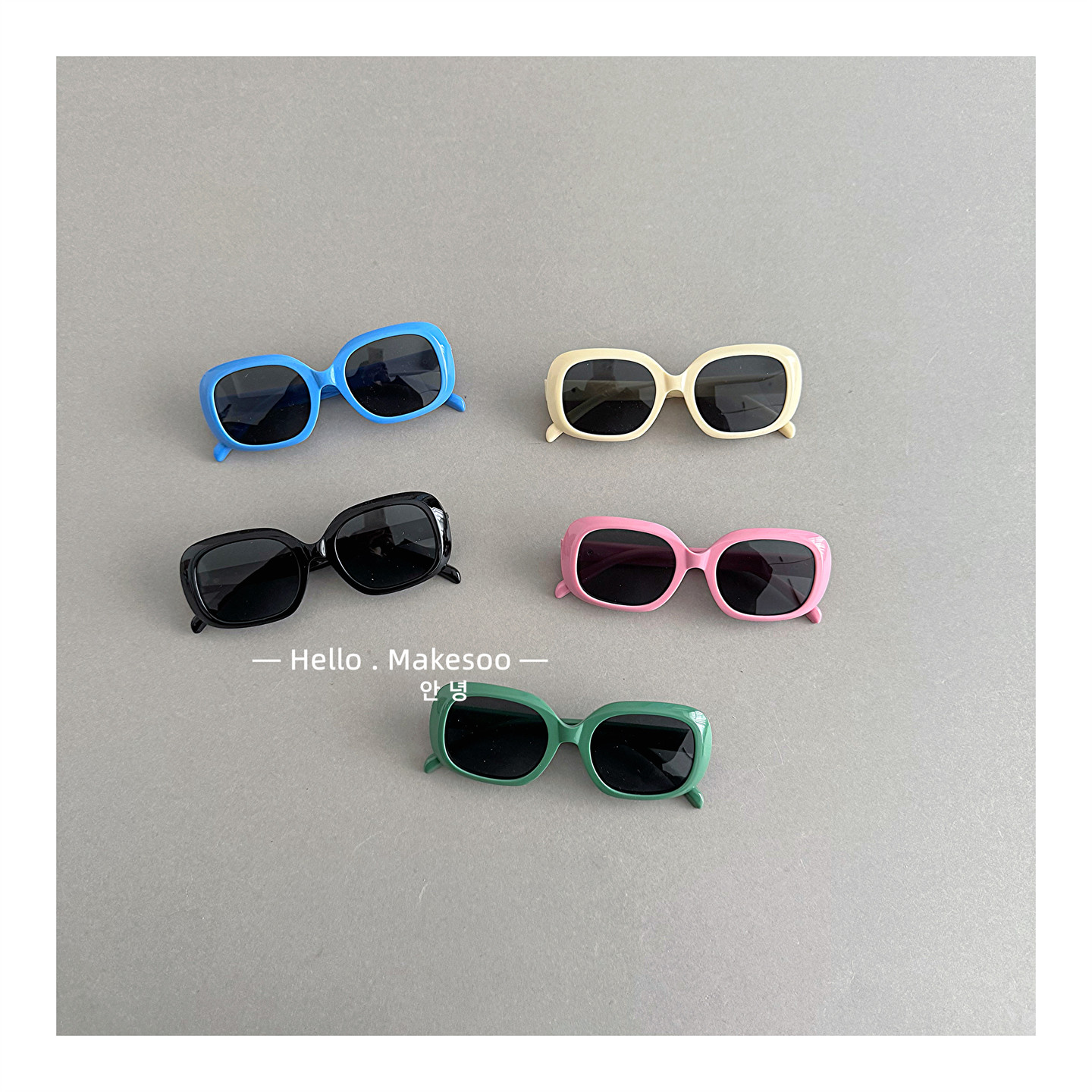 ins潮范个性儿童太阳眼镜洋气男女童宝宝方形防晒遮阳复古墨镜夏