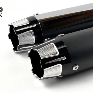 宗申无极 复古改装 力帆 隆兴 复M古低沉静音51mm通 不锈钢排气管