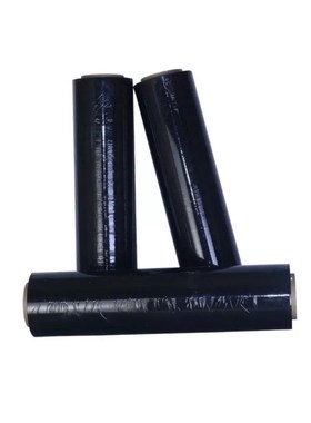 浦帝PUDI黑色蓝色缠绕膜打包膜PCE拉丝嫁接围膜50CM拉伸拉丝大