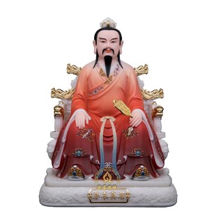 三茅真君神像茅山祖n师茅盈定禄真君茅固真君茅盈茅衷汉白玉摆件