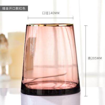 北欧轻奢描金玻璃花瓶简约束口花器客厅L餐桌鲜花插花瓶装饰品摆,办公设备/耗材/相关服务,其它,淘宝优惠券,粉丝福利购,淘宝优惠卷