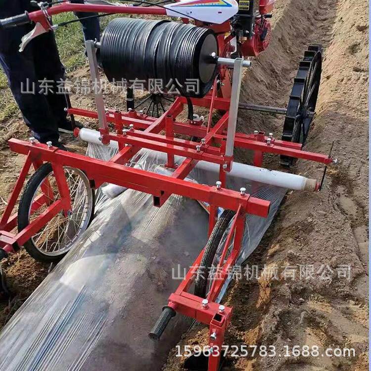 玉米大豆烤烟地膜机 家用农作物铺膜机 80-12Z0宽地膜机