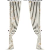 窗帘面料布料JYz119牡丹6色可选