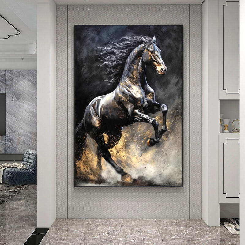 马到成功高级感钻石画客厅满钻砖石画2025新款5d点钻十字绣钻石绣,居家布艺,钻石绣,淘宝优惠券,粉丝福利购,淘宝优惠卷