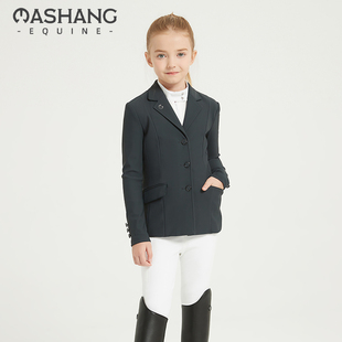 Mashang 备SKG305 Equine儿童带钻骑士服专业马术比赛西服马术装