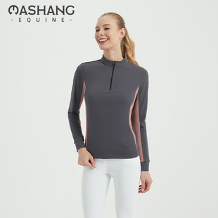秋冬训练T恤骑马训练马术装 加绒长袖 备EHW506 Equine女款 Mashang