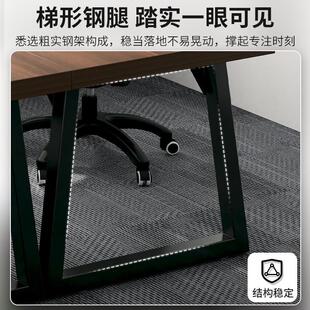 双人对坐办公桌面对面员工位四六两人办公室桌椅组合单人职员桌子