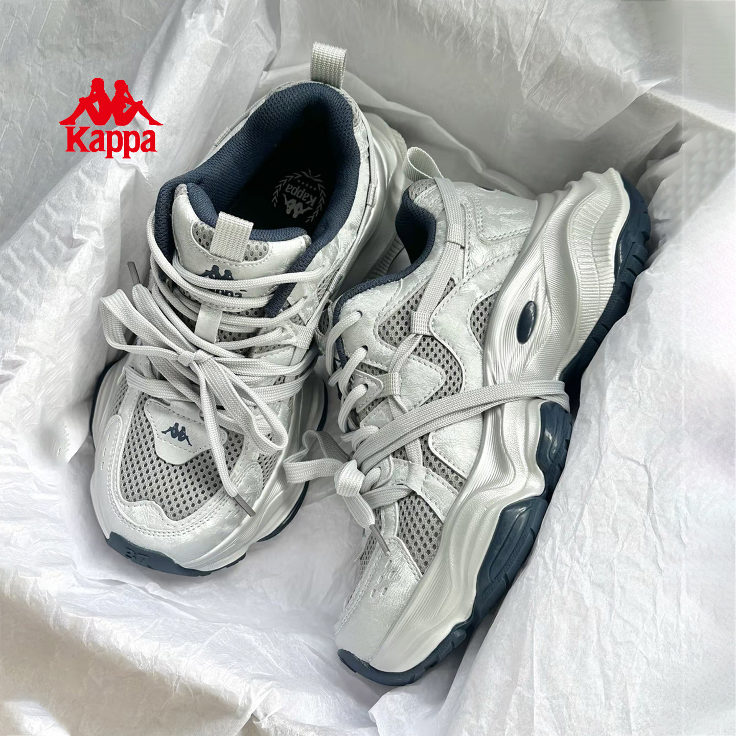 Kappa灰色运动鞋欢迎选购