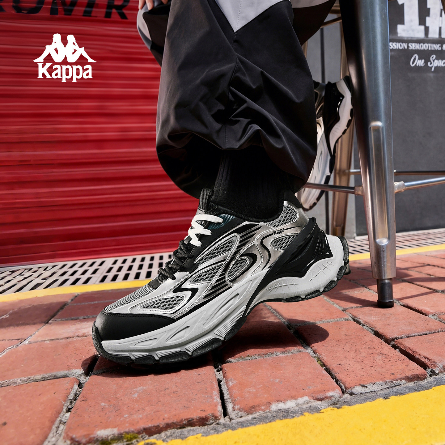 Kappa男款老爹鞋透气休闲运动鞋图片