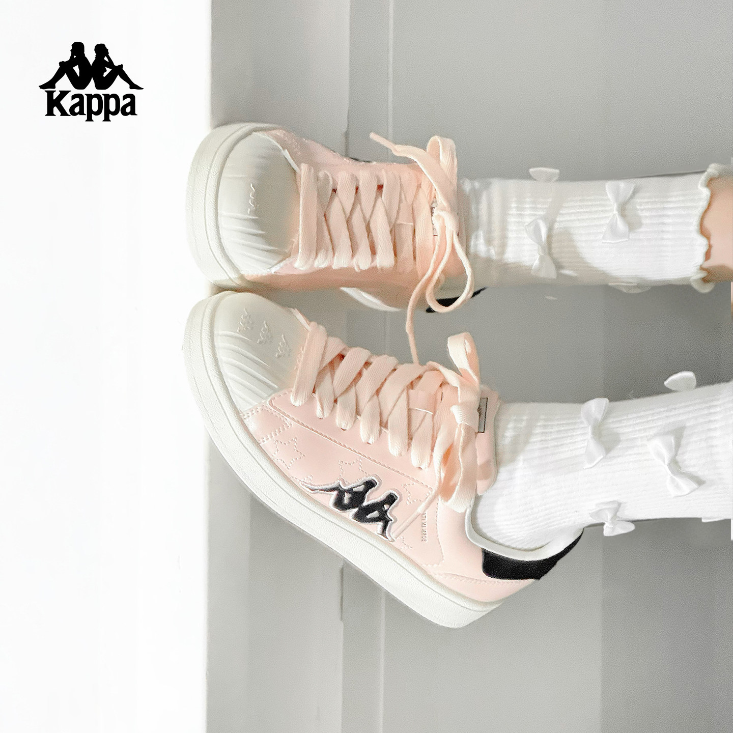 Kappa小瓦片女鞋板鞋202秋季新款图片