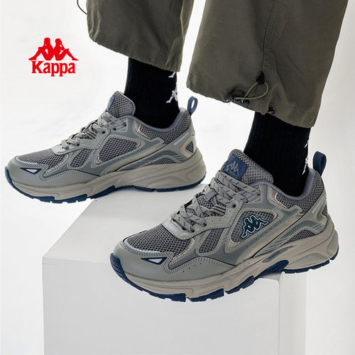 kappa情侣运动鞋网面透气增高