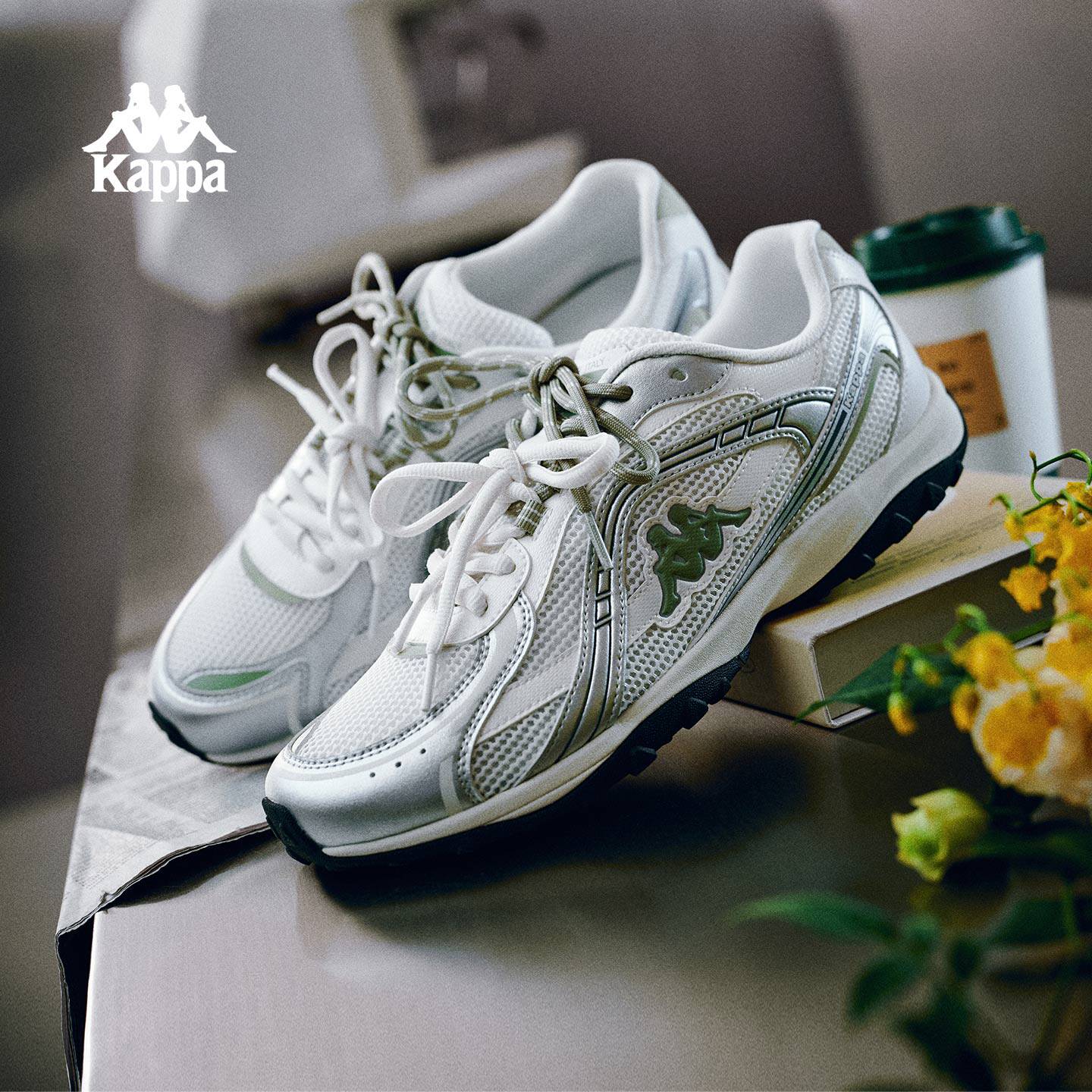 Kappa卡帕女鞋跑步鞋2026春季新款百搭潮流休闲鞋户外运动鞋子女