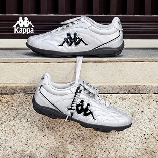 女款 2025新款 复古跑鞋 Kappa 子女运动鞋 德训鞋 银色休闲鞋 K90女鞋