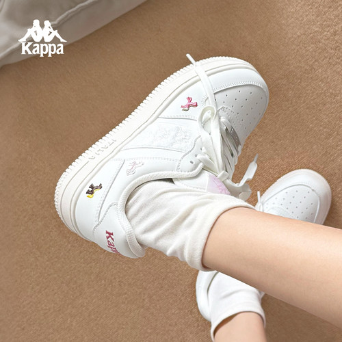 Kappa女款板鞋增高小白鞋运动鞋