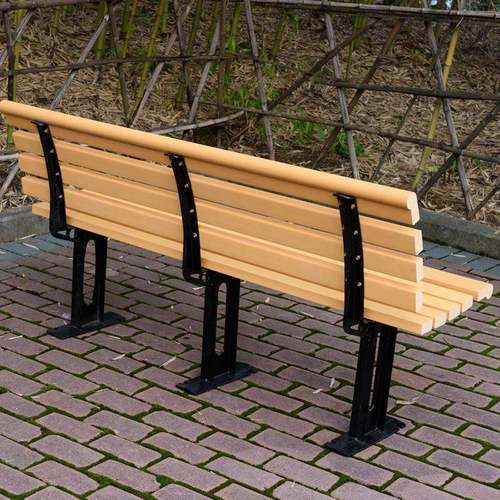 17017铸铁 脚塑木厂9260家直销外公园长椅椅户广场休闲长凳子