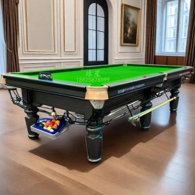 桌球台宁标准Q9-A高要银广桌球球室腿用肇庆球星台球桌怀集封开台